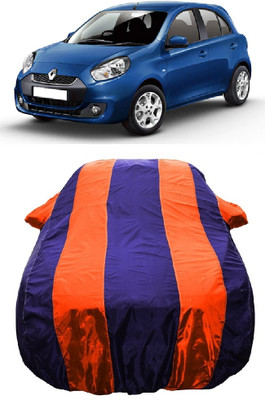 Wegather Car Cover For Renault Pulse Diesel RxL (With Mirror Pockets)(Orange)