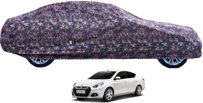 Auto Hub Car Cover For Renault Scala (With Mirror Pockets)(Green)