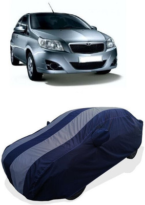 QLAX Car Cover For Maruti Gentra 1.2 (With Mirror Pockets)(Grey)