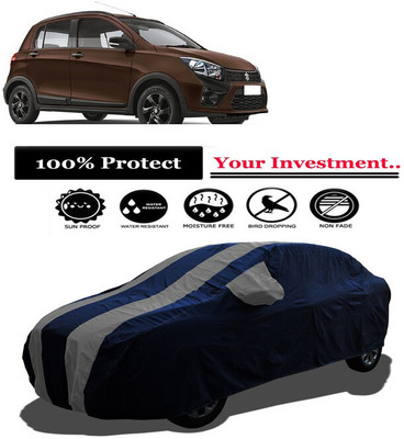 Amexride Car Cover For Maruti Suzuki CelerioX AMT ZXI Option (With Mirror Pockets)(Grey)