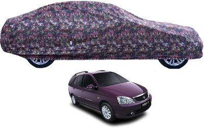 Auto Hub Car Cover For Tata Indigo Marina (With Mirror Pockets)(Green)