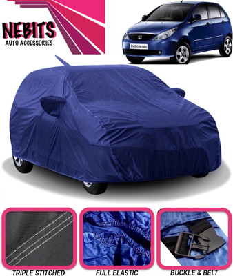 NEBITS Car Cover For Tata Indica Vista (With Mirror Pockets)(Blue)