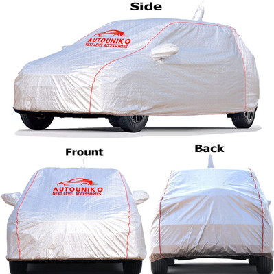 autouniko Car Cover For Hyundai Grand i10 (With Mirror Pockets)(Silver)