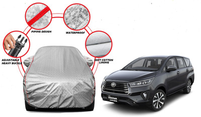 Auto Oprema Car Cover For Toyota Innova Crysta (With Mirror Pockets)(Silver)