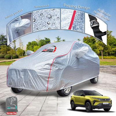 AUTOCOZEN Car Cover For Tata Harrier (With Mirror Pockets)(Silver)