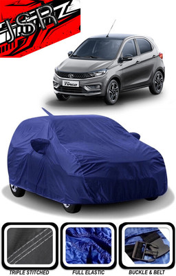 J S R Car Cover For Tata Tiago 1.05 Revotorq XM Option (With Mirror Pockets)(Blue)