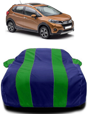 Autoprime Car Cover For Honda WRV (With Mirror Pockets)(Green, Blue)