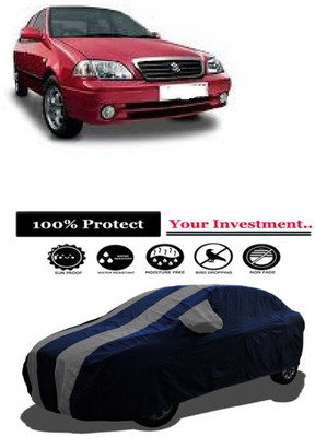 Amexride Car Cover For Maruti Suzuki Esteem (With Mirror Pockets)(Grey)