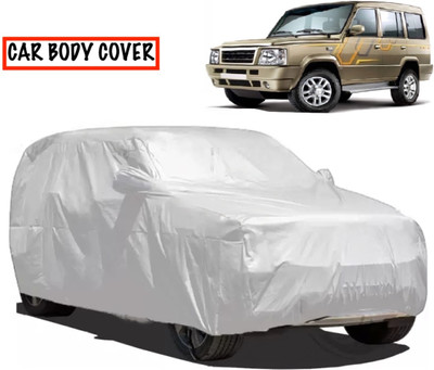 AXLOZ Car Cover For Tata Sumo Gold (With Mirror Pockets)(Silver)