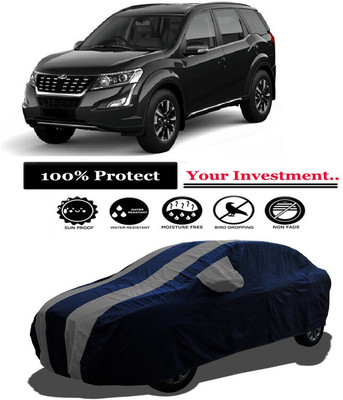 Amexride Car Cover For Mahindra XUV500 W11 Option AWD Diesel (With Mirror Pockets)(Grey)