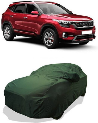 QLAX Car Cover For Maruti Seltos HTX D Diesel (With Mirror Pockets)(Green)
