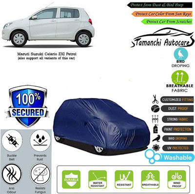 Tamanchi Autocare Car Cover For Maruti Suzuki Celerio ZXI Petrol(Blue)