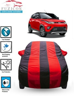 FRONCH Car Cover For Mahindra KUV100 (With Mirror Pockets)(Red, Blue)