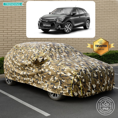 CODOKI Car Cover For Toyota Glanza G (With Mirror Pockets)(Yellow, Multicolor)