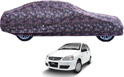 Auto Hub Car Cover For Tata Indica (With Mirror Pockets)(Green)