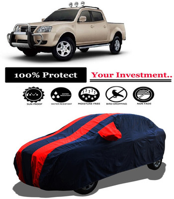 Amexride Car Cover For Tata Xenon XT 2.2 (With Mirror Pockets)(Red)
