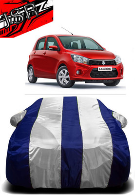 J S R Car Cover For Maruti Suzuki CelerioX AMT ZXI (With Mirror Pockets)(White, Blue)