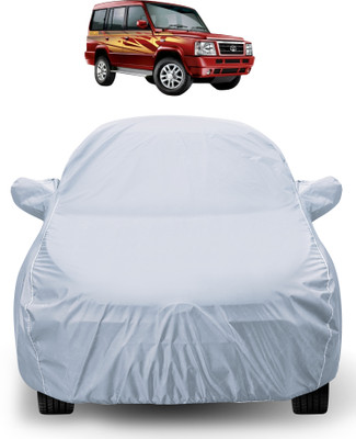 Auto Hub Car Cover For Tata Sumo Gold (With Mirror Pockets)(Silver)