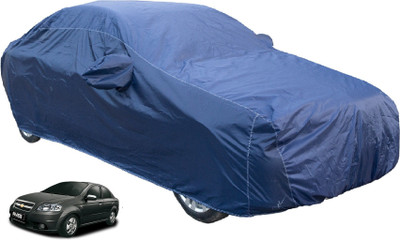 MOCKHE Car Cover For Chevrolet Aveo (With Mirror Pockets)(Blue)