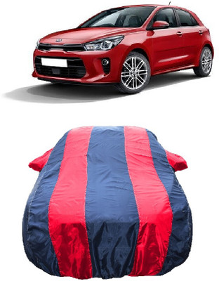 Wegather Car Cover For Kia Rio (With Mirror Pockets)(Red)