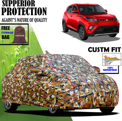 CAROXON Car Cover For Mahindra KUV100 (With Mirror Pockets)(Multicolor)