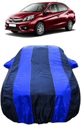 Wegather Car Cover For Honda Amaze SX i-DTEC (With Mirror Pockets)(Blue)