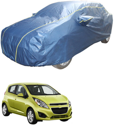 SS FOR YOUR SMART NEEDS Car Cover For Chevrolet Spark (With Mirror Pockets)(Blue)