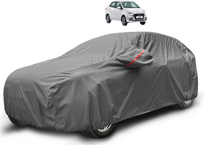 Auto Hub Car Cover For Hyundai Xcent (With Mirror Pockets)(Grey)