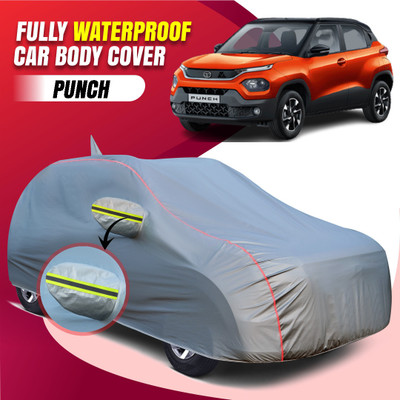 Otoroys Car Cover For Tata Punch, Punch EV (With Mirror Pockets)(Grey, For 2021, 2022, 2023, 2024, 2025 Models)