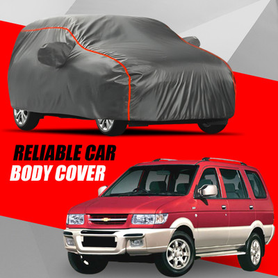 R Rayvin Star Car Cover For Chevrolet Tavera (With Mirror Pockets)(Multicolor)