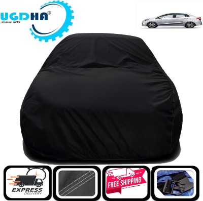 UDGHA Car Cover For Hyundai Xcent (Without Mirror Pockets)(Black)