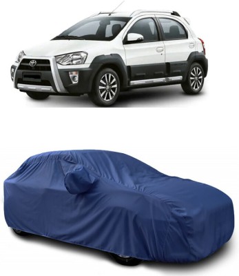 DIGGU Car Cover For Toyota Etios Cross 1.2L G (With Mirror Pockets)(Blue)