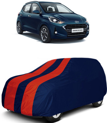MoTRoX Car Cover For Hyundai Grand i10 (Without Mirror Pockets)(Red, Blue)