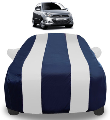 Auto Hub Car Cover For Hyundai i10 (With Mirror Pockets)(Silver)