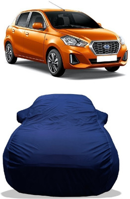 Wegather Car Cover For Datsun GO A (With Mirror Pockets)(Blue)