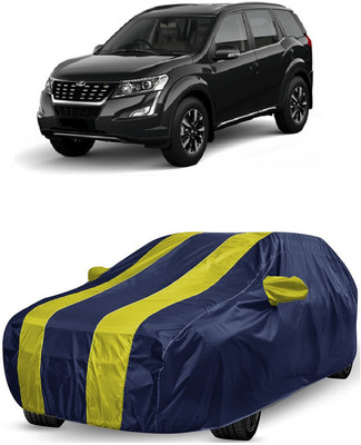 ANTOFY Car Cover For Mahindra XUV500 W11 Option AWD Diesel (With Mirror Pockets)(Yellow, Blue)