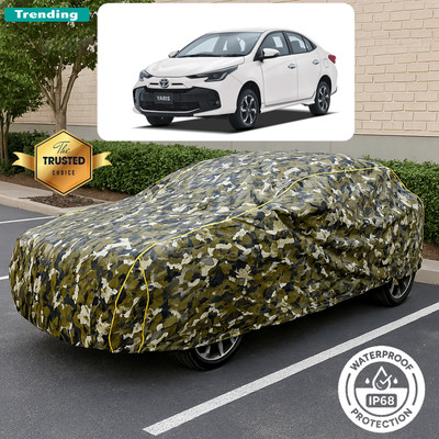 PAGORA Car Cover For Toyota Yaris (With Mirror Pockets)(Multicolor)