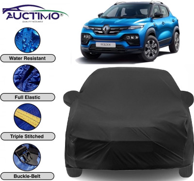 AUCTIMO Car Cover For Renault Kiger (With Mirror Pockets)(Black)