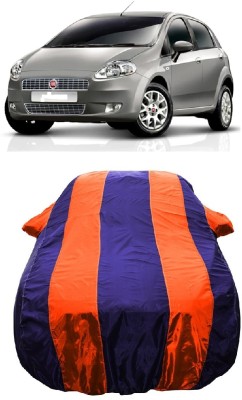 Wegather Car Cover For Fiat Punto Emotion 1.4L (With Mirror Pockets)(Orange)