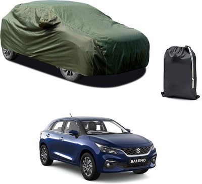 CODOKI Car Cover For Maruti Suzuki Baleno (With Mirror Pockets)(Green)