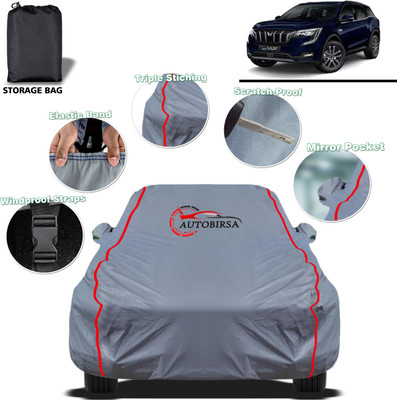 AUTOBIRSA Car Cover For Mahindra XUV 700, XUV Aero, XUV250 K2 (With Mirror Pockets)(Grey, For 2021, 2024 Models)