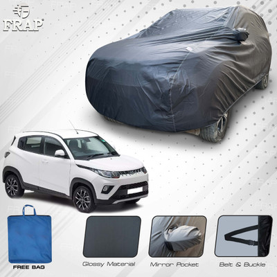 Frap Car Cover For Mahindra KUV100, KUV100 NXT (With Mirror Pockets)(Grey)