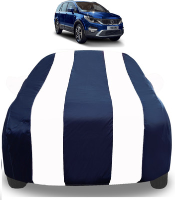 Auto Hub Car Cover For Tata Hexa (With Mirror Pockets)(White)