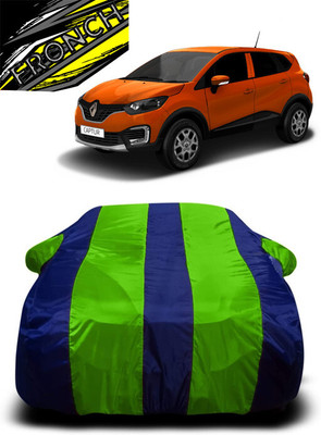 FRONCH Car Cover For Kia Captur (With Mirror Pockets)(Green, Blue)