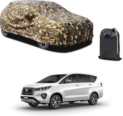 PAGORA Car Cover For Toyota Innova (With Mirror Pockets)(Yellow, For 2019, 2020, 2021, 2022, 2023 Models)