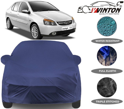 V VINTON Car Cover For Tata Indigo CS (With Mirror Pockets)(Blue)