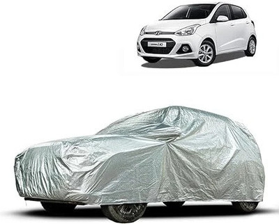 High Life Car Cover For Hyundai Grand i10 (With Mirror Pockets)(Silver)