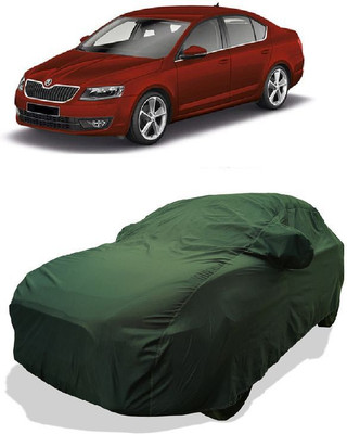 QLAX Car Cover For Maruti Octavia 1.8L (With Mirror Pockets)(Green)