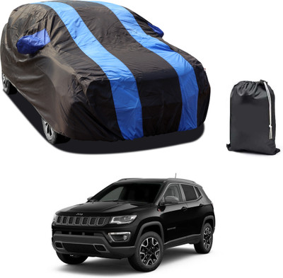 GOSHIV-car and bike accessories Car Cover For Jeep Compass Trailhawk 4x4 Diesel (With Mirror Pockets)(Blue)