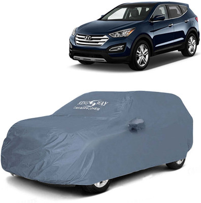 Kingsway Car Cover For Hyundai SantaFe (With Mirror Pockets)(Grey, For 2013, 2014, 2015, 2016, 2017 Models)